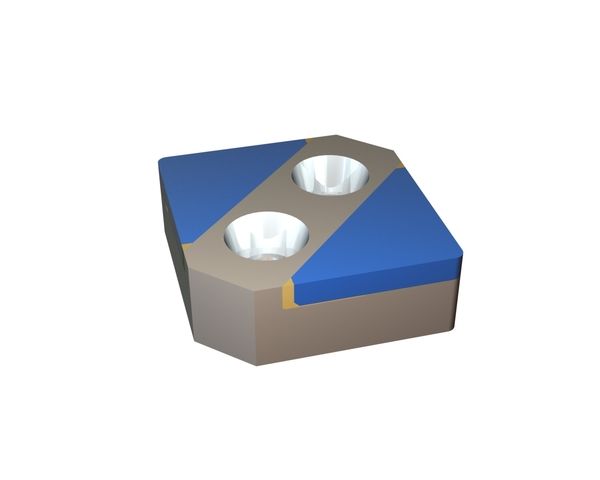 Knife 49x49x18, Hybrid Line, cutting edge 90°, carbide grade H4, 2x countersink 30° 