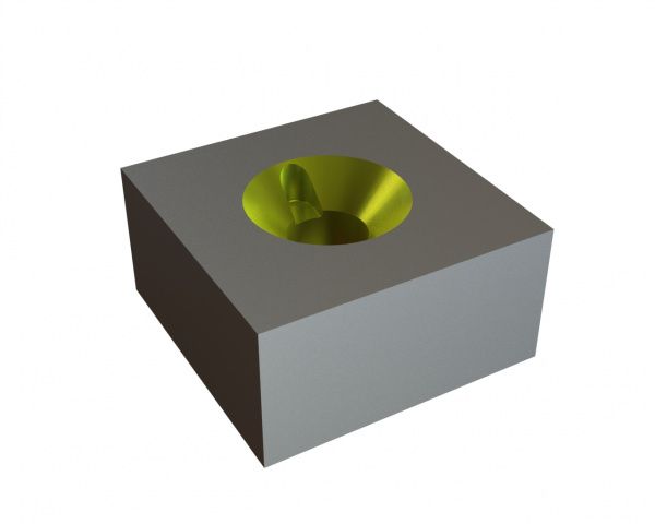 Knife 56x56x28 Eco Line countersink double-sided, X-version for MeWa | Ehehalt | Andritz MeWa | THM Recycling Andritz MeWa UG 600