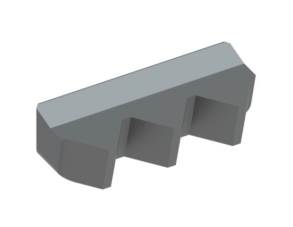 Knife center, 3 teeth 240x101x69, Premium Line, tooth pitch 80, W9 version for Eldan Recycling 