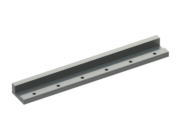 Knife holder blank 421x60x30, 6 countersunk holes for Zerma | AMIS 
