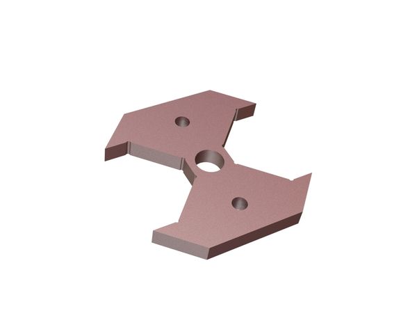 Knife holder-cover plate 117x114x15 for Lindner Recyclingtech 