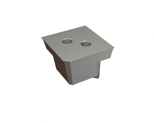 Knife holder rotor 139x139x129 for Vecoplan LLC (Retech) Vecoplan VAZ 160/200