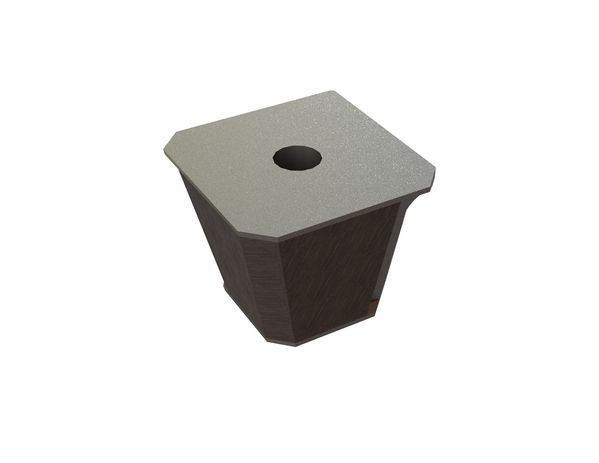 Knife holder rotor hard-faced 110x110x96 for Vecoplan LLC (Retech) 