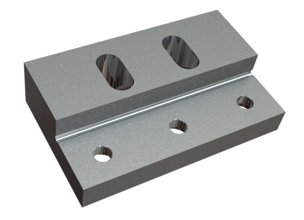 Knife holder stator 195x119x25/48 version 195, 2x M12 threads for MeWa | Ehehalt | Andritz MeWa | THM Recycling Mewa UG 1000