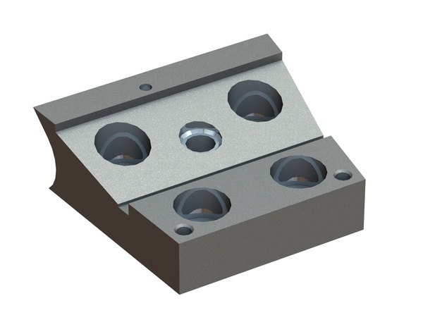 Knife holder stepped height 125/96x110x40 for EREMA Engineering Recycling Maschinen und Anlagen 