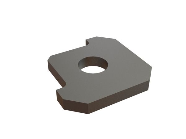 Knife pad 80x80x10 for Vecoplan LLC (Retech) 