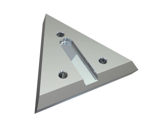 Knife rotor 216x209x40 Premium Line M16 thread, W9-version for Eldan Recycling Eldan Super Chopper SC 1412