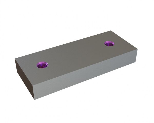 Lame 194x78x28 Primus Line 2xM16 filetage, X-version pour Amni Maschinenbau GmbH 