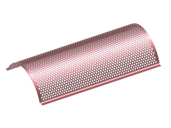 Lamiera vagliante larghezza 1046, spessore lamiera vagliante t = 5, foratura Ø6 legamento 4, Hardox per THM Recycling 