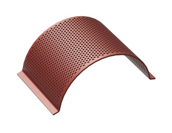 Lamiera vagliante, larghezza 472, spessore t=10, perforazione Ø13, ligament 6, Hardox per Cumberland 