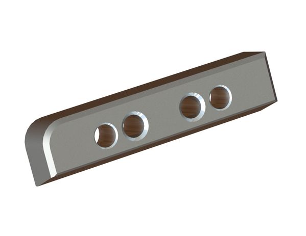 Lardone di serraglio 2T RR 159x39x32 2 foro verticale, 2xM16 il filetto per Eldan Recycling 