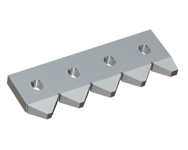 Left counter knife 381x130x28 Premium Line, version 80, X version for Vecoplan Vecoplan VAZ 2000