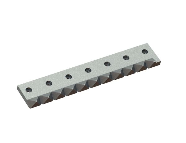 Left counter knife 707x129x37 Premium Line, version 60, X version for Vecoplan 
