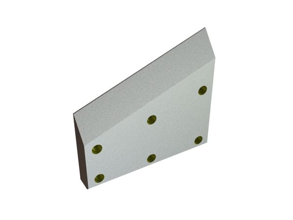 Left knife 174x163/100x25 StandardCut, 6 countersunk holes, cutting edge 1.5x90°/40.75°, W version for HSM 