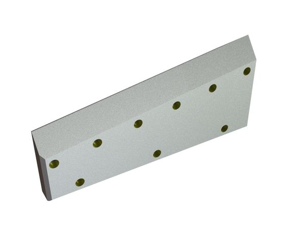 Left knife 325x100/150x25, StandardCut, 9 countersunk holes, cutting edge 1.5x90°/39°, W version for HSM 