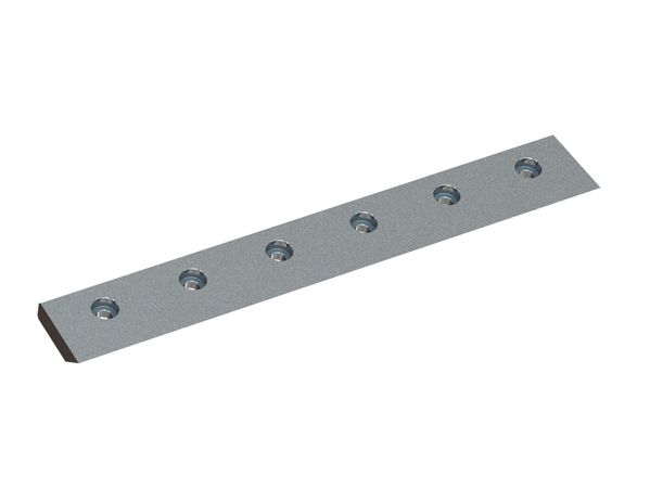 Left rotor knife 399x57x16 PremiumCut, 6 holes, cutting edge 45°, Y version for Heinrich Dreher Maschinenbau 