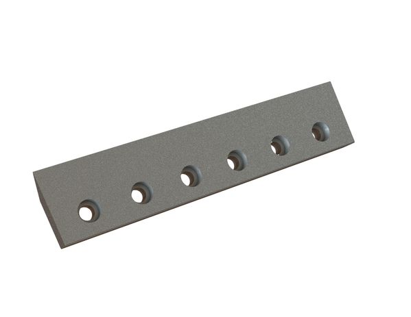 Left rotor knife 510x110x38, PremiumCut, 6 countersunk holes, cutting edge 3x45°/55°, X version for Heinrich Dreher Maschinenbau 