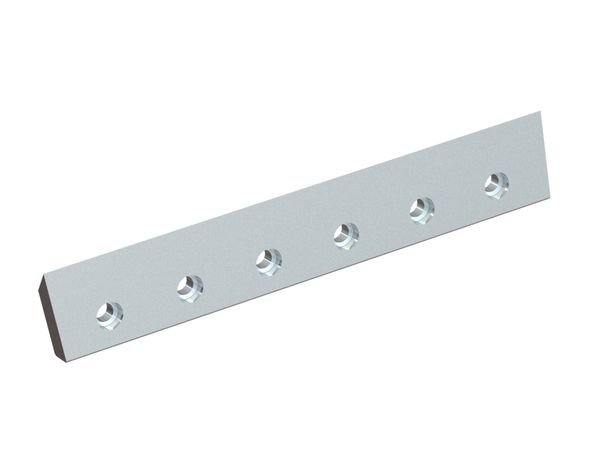Left rotor knife 510x88x24, Premium Line, 6 countersunk holes, cutting edge 45°, Y version for Heinrich Dreher Maschinenbau 