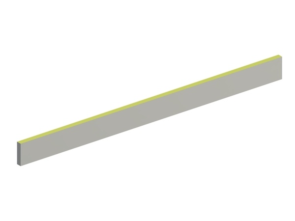 Left stator knife 828x78x20 Eco Line, cutting edge 75°, double-sided, X version for Previero | Sorema 