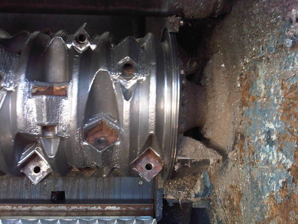 Left wear ring 2-piece Ø598x36 for rotor sealing, version 140 for Vecoplan LLC (Retech) Vecoplan VAZ 160/200