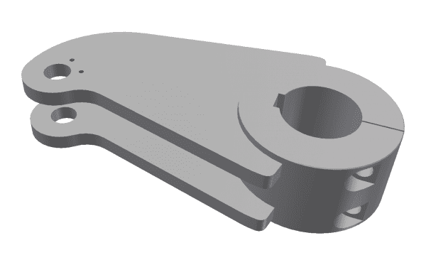 Lever arm left, for hold-down for Vecoplan LLC (Retech) Vecoplan VAZ 160/200