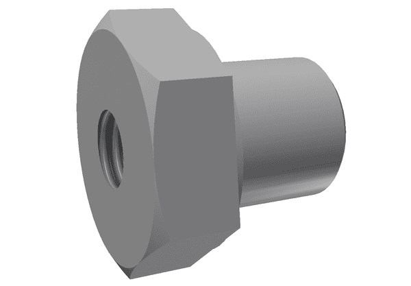 M12 special nut for air spring fastening, top for Vecoplan 