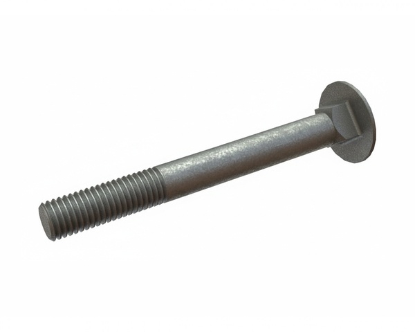 M12x110 Vis à tête ronde avec col carré, classe 4.6, DIN 603, galvanisée pour Vecoplan Vecoplan VAZ