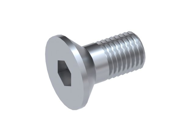 M12x20 countersunk socket head screw, property class 10.9, DIN 7991 / ISO 10642, steel 