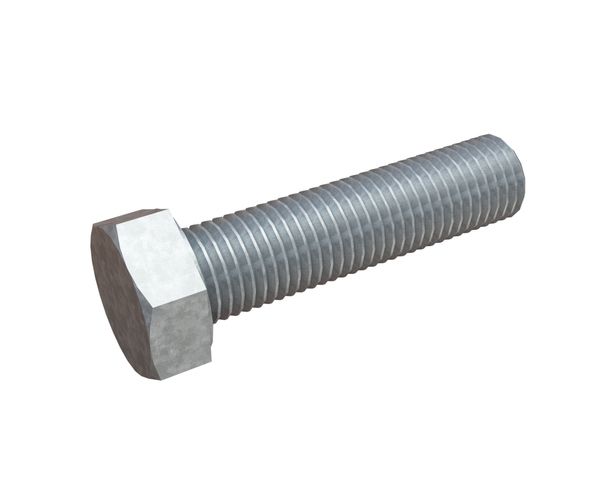 M16x50 Hexagon screw 8.8 fully threaded, DIN 933 / ISO 4017, galvanised 