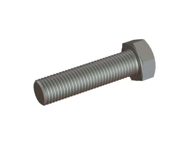 M20x80 Hexagonal screw 8.8 with thread up to the head, DIN 933/ISO 4017 for Eldan Recycling Lindner Komet