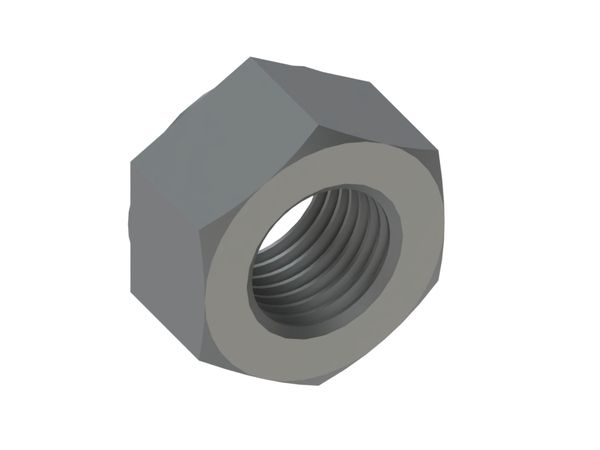 M30 Sechskantmutter 10 DIN934, Stahl blank 