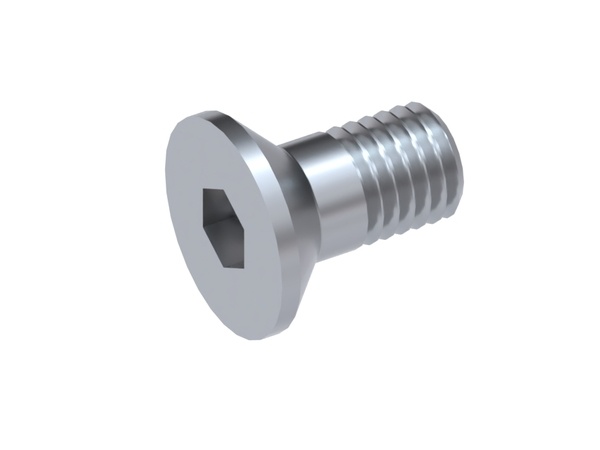 M6x12 countersunk screw 8.8, with hex socket, DIN 7991/ISO 10642, plain steel for Weima WLK 10