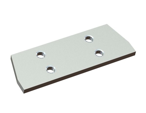 Martello a piastra 220x77x10, PremiumCut, 4x filettatura M16 per Hosokawa Alpine AG 