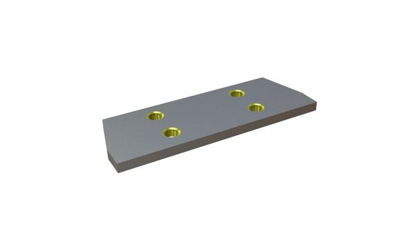 Martello a piastra 220x77x10, StandardCut, 4x filettatura M16 per Hosokawa Alpine AG 