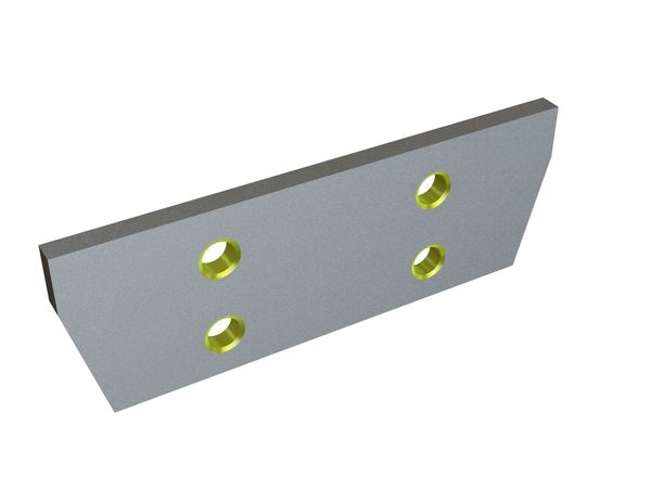 Martello a piastra 220x77x10, StandardCut, 4x filettatura M16 per Hosokawa Alpine AG 