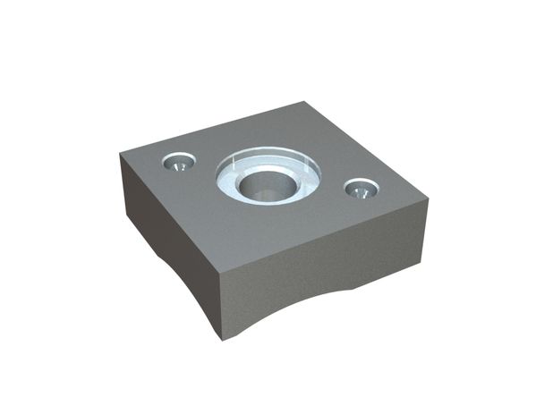 Messer 108x108x38 Premium Line 4 Passbohrungen, 2xM30 Gewinde, X-Variante 