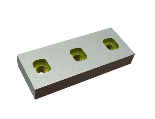 Messer 196x78x28 Eco Line 3 Bohrungen, X-Variante für Amni Maschinenbau GmbH 