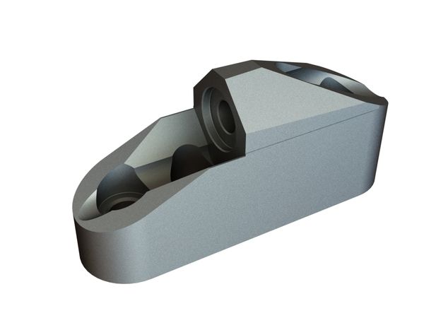 Messerhalter 140x68x40 2 Senkbohrungen, 2xM16 Gewinde für Untha Untha MR