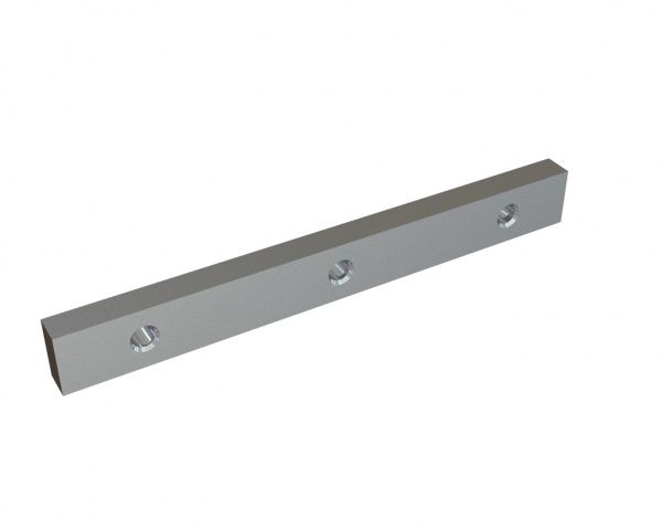 Mounting bar left 440x50x25, 3x M20 threads for Lindner Recyclingtech Lindner Saturn