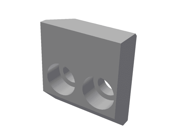 Mounting bracket top right, 2 countersunk holes for Vecoplan LLC (Retech) Vecoplan VVZ 250 Hurricane