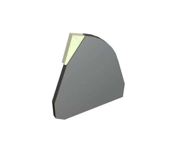 Nervure de support avec cale pour poutre à peigne racleur pour Komet / Power Komet pour Lindner Recyclingtech Lindner Komet