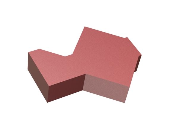 Outer counter knife 245x210x60 Premium Line, version 130, Hardox for UNTHA America 