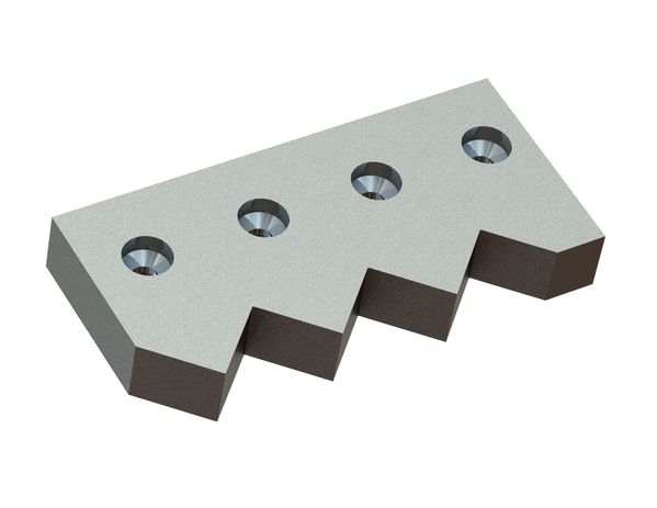 Outer counter knife 310x150x45 Premium Line, tooth pitch 80, W version for Weima Maschinenbau GmbH 