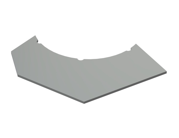 Panel for interchangeable sheet metal for side wall 1161x864x20 for Lindner Recyclingtech 