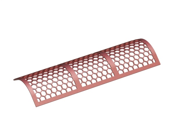 Panier d’écran 2900 de large, épaisseur de plaque d’écran t=25, perforation hexagonale SW80 pour Eggersmann 