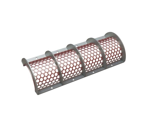 Panier de criblage 1300 mm de large, épaisseur de tôle perforée t=8, perforation Ø40 ligament 8 pour Vecoplan Vecoplan VAZ