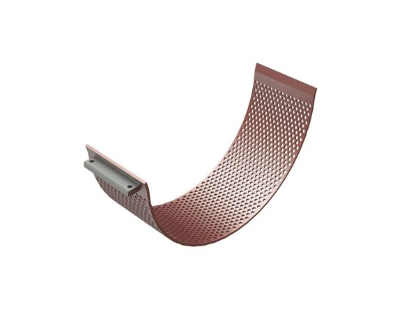 Panier de criblage 370x12x1689, Hardox, perforation Ø18, ligament 6 pour BHS-Sonthofen GmbH 