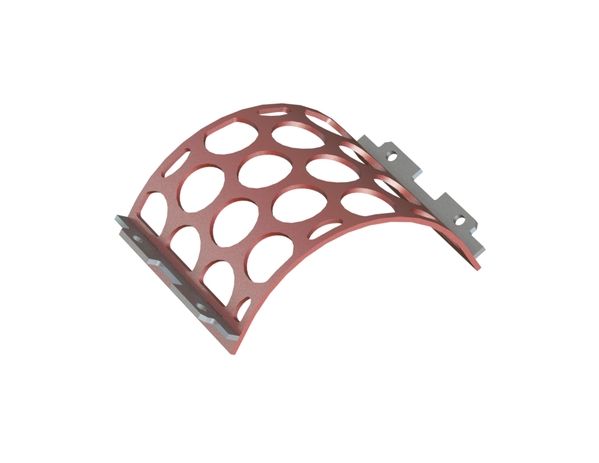 Panier de criblage 414 mm de large, épaisseur de tôle perforée t=10, perforation Ø100 ligament 22 pour Vecoplan 