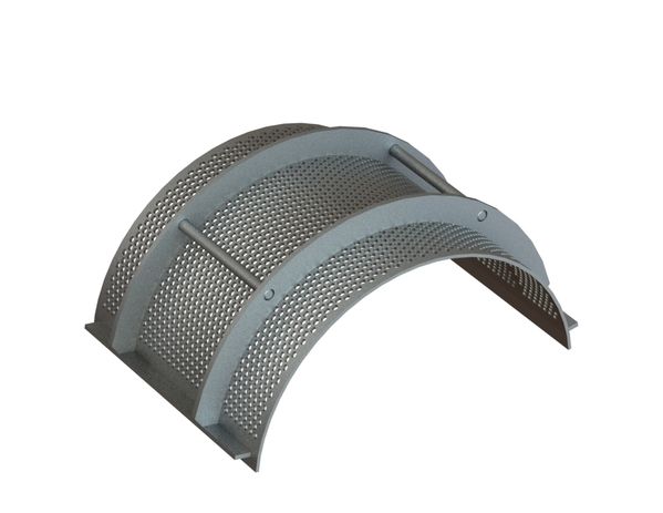 Panier de criblage 487 de large, épaisseur t=6 perforation Ø10, ligament 4 pour Herbold Meckesheim GmbH 