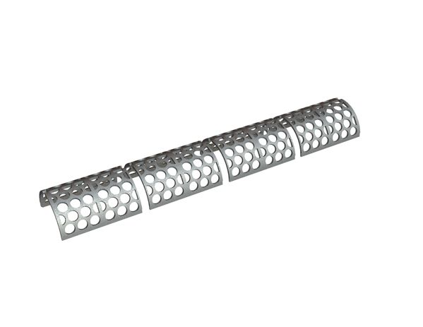 Panier de criblage en 4 parties, largeur 2000, épaisseur t=15, perforation Ø60, ligament 15 pour Weima Maschinenbau GmbH 